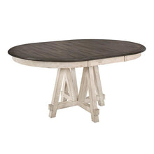 Load image into Gallery viewer, Clover Round Dining Table in White and Gray 5656-66*

