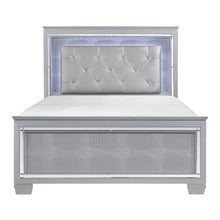 Load image into Gallery viewer, Allura Full Panel Bed in Silver 1916F-1* image
