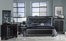 Load image into Gallery viewer, Allura Full Panel Bed in Black 1916FBK-1*
