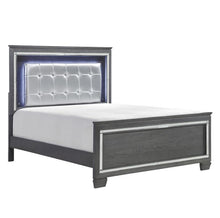 Load image into Gallery viewer, Allura Queen Panel Bed in Gray 1916GY-1*
