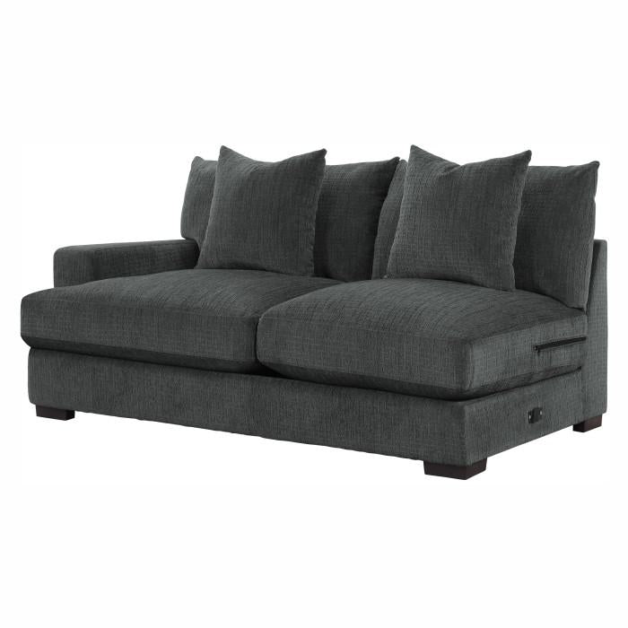 Worchester Left Side 2-Seater in Gray 9857DG-2L