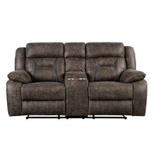 Load image into Gallery viewer, Madrona Double Reclining Loveseat in Dark Brown 9989DB-2 image
