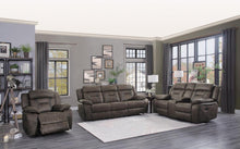 Load image into Gallery viewer, Madrona Double Reclining Loveseat in Dark Brown 9989DB-2
