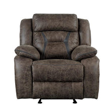 Load image into Gallery viewer, Madrona Glider Reclining Chair in Dark Brown 9989DB-1
