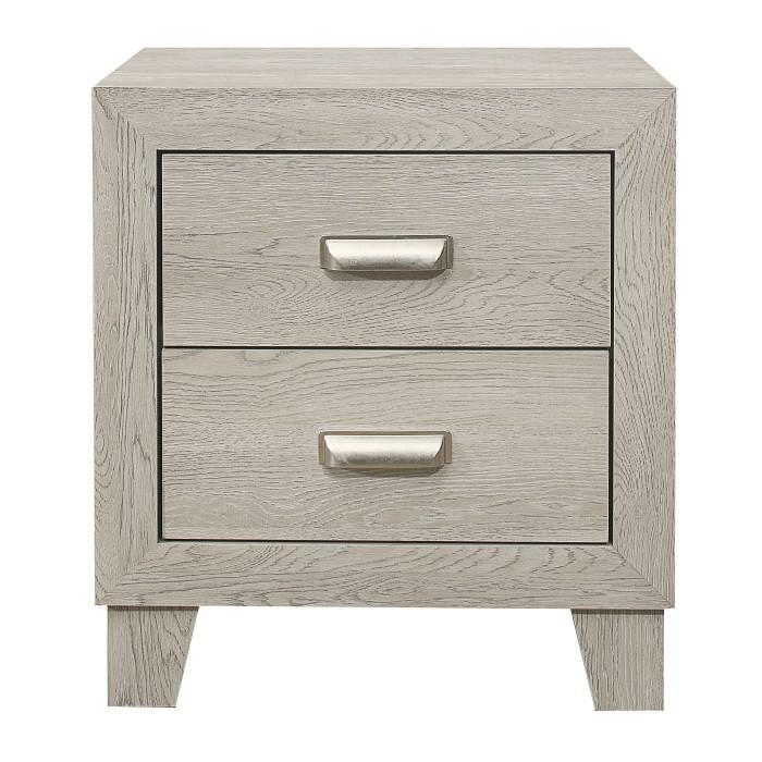 Quinby 2 Drawer Nightstand in Light Brown 1525-4