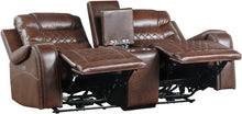 Load image into Gallery viewer, Putnam Power Double Reclining Loveseat in Brown 9405BR-2PW

