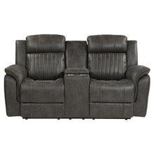 Load image into Gallery viewer, Centeroak Double Reclining Loveseat in Gray 9479BRG-2 image

