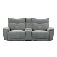 Load image into Gallery viewer, Tesoro Power Double Reclining Loveseat in Dark Gray image
