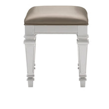 Load image into Gallery viewer, Avondale Vanity Stool in Silver 1646-14 image
