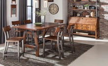 Load image into Gallery viewer, Holverson Counter Height Table in Rustic Brown 1715-36

