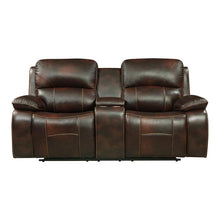 Load image into Gallery viewer, Mahala Double Reclining Loveseat in Brown 8200BRW-2 image
