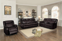 Load image into Gallery viewer, Jude Double Glider Recliner Loveseat in Brown 8201BRW-2
