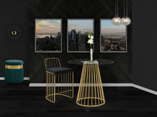 Load image into Gallery viewer, Gio Black Velvet Stool
