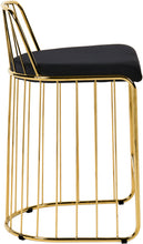 Load image into Gallery viewer, Gio Black Velvet Stool
