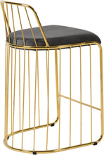 Load image into Gallery viewer, Gio Grey Velvet Stool
