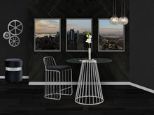Load image into Gallery viewer, Gio Black Velvet Stool
