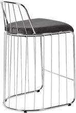 Load image into Gallery viewer, Gio Grey Velvet Stool
