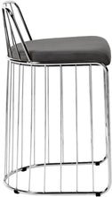 Load image into Gallery viewer, Gio Grey Velvet Stool
