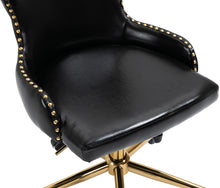 Load image into Gallery viewer, Hendrix Black Faux Leather Office Chair
