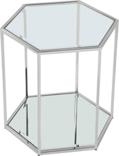 Load image into Gallery viewer, Sei Brushed Chrome End Table
