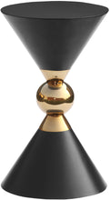 Load image into Gallery viewer, Malia Black / Gold End Table
