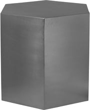 Load image into Gallery viewer, Hexagon Brushed Chrome End Table
