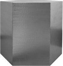 Load image into Gallery viewer, Hexagon Brushed Chrome End Table

