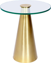Load image into Gallery viewer, Glassimo Brushed Gold End Table

