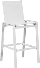 Load image into Gallery viewer, Nizuc White Mesh Waterproof Fabric Outdoor Patio Aluminum Mesh Barstool
