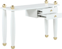 Load image into Gallery viewer, Etro White / Gold Desk/Console
