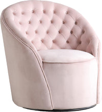 Load image into Gallery viewer, Alessio Pink Velvet Accent Chair

