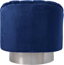 Load image into Gallery viewer, Farrah Navy Velvet Accent Chair
