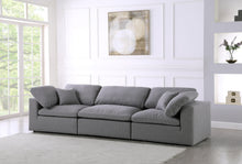 Load image into Gallery viewer, Serene Grey Linen Fabric Deluxe Cloud Modular Sofa
