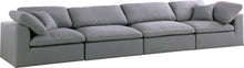 Load image into Gallery viewer, Serene Grey Linen Fabric Deluxe Cloud Modular Sofa
