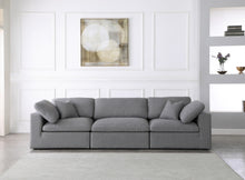 Load image into Gallery viewer, Serene Grey Linen Fabric Deluxe Cloud Modular Sofa
