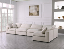 Load image into Gallery viewer, Plush Cream Velvet Standard Cloud Modular Sectional
