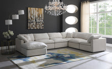 Load image into Gallery viewer, Plush Cream Velvet Standard Cloud Modular Sectional
