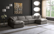 Load image into Gallery viewer, Plush Grey Velvet Standard Cloud Modular Sectional
