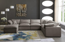 Load image into Gallery viewer, Plush Grey Velvet Standard Cloud Modular Sectional
