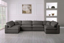 Load image into Gallery viewer, Plush Grey Velvet Standard Cloud Modular Sectional
