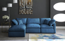 Load image into Gallery viewer, Plush Navy Velvet Standard Cloud Modular Sectional
