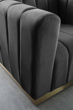 Load image into Gallery viewer, Marlon Grey Velvet Sofa
