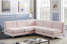 Load image into Gallery viewer, Alina Pink Velvet Modular Sectional
