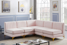 Load image into Gallery viewer, Alina Pink Velvet Modular Sectional
