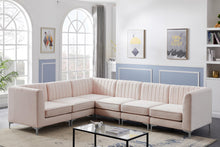 Load image into Gallery viewer, Alina Pink Velvet Modular Sectional
