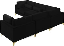 Load image into Gallery viewer, Julia Black Velvet Modular Sectional (5 Boxes)
