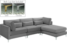 Load image into Gallery viewer, Julia Grey Velvet Modular Sectional (4 Boxes)
