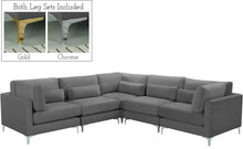 Load image into Gallery viewer, Julia Grey Velvet Modular Sectional (5 Boxes)
