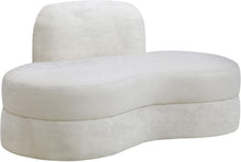 Load image into Gallery viewer, Mitzy Cream Velvet Loveseat
