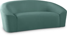 Load image into Gallery viewer, Riley Mint Velvet Loveseat
